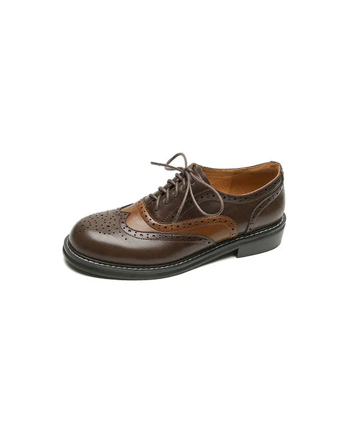 Two-tone Women's Vintage Oxford Shoes