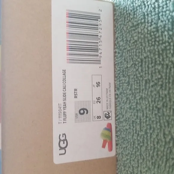 UGG Toddler Fluff Yeah Slide Cali Collage