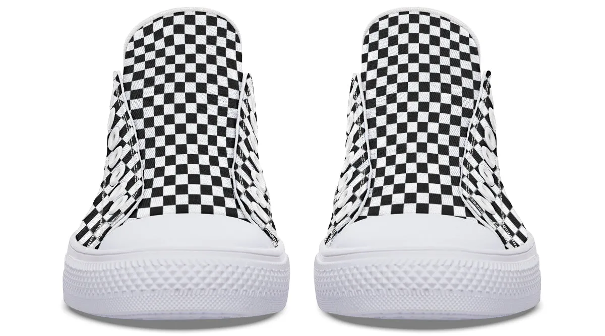 Vampire Bat Checkered Low Tops