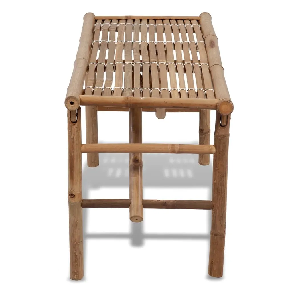 vidaXL Folding Patio Bench 46.5" Bamboo