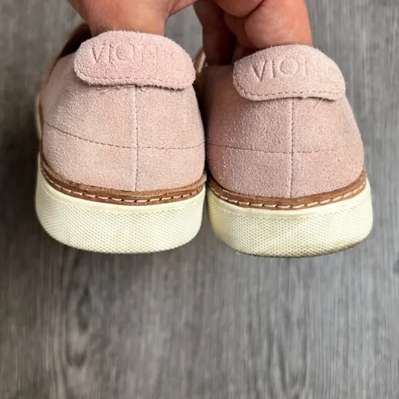 Vionic Malina Pink Suede Perforated Trainers | 9.5