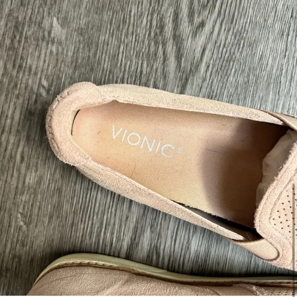 Vionic Malina Pink Suede Perforated Trainers | 9.5