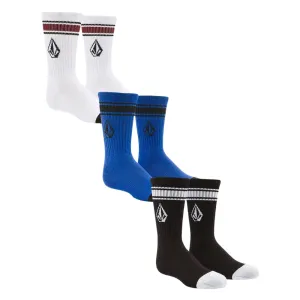 Volcom Kids Full Stone Sock 3Pk Multipack - Multi
