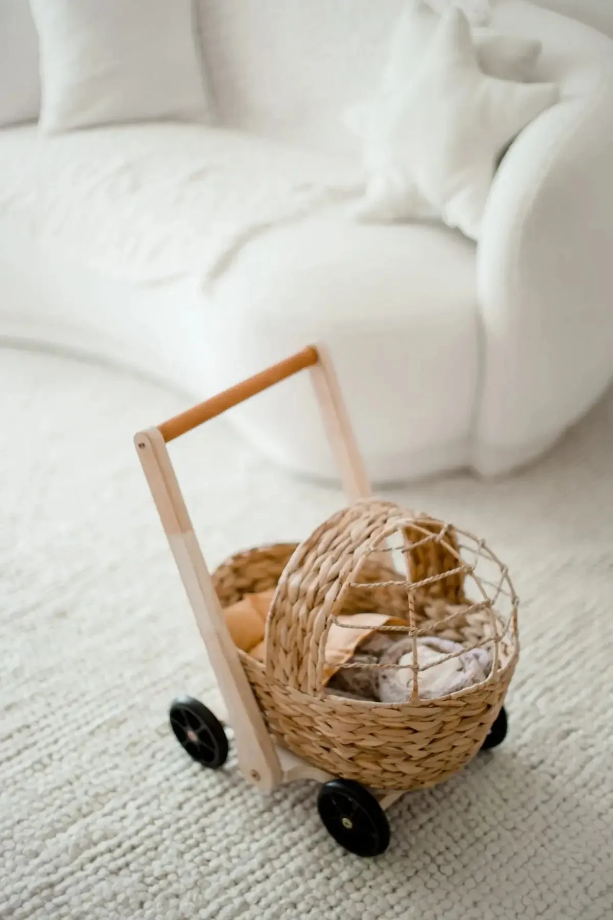 Water Hyacinth Doll Pram & Walker