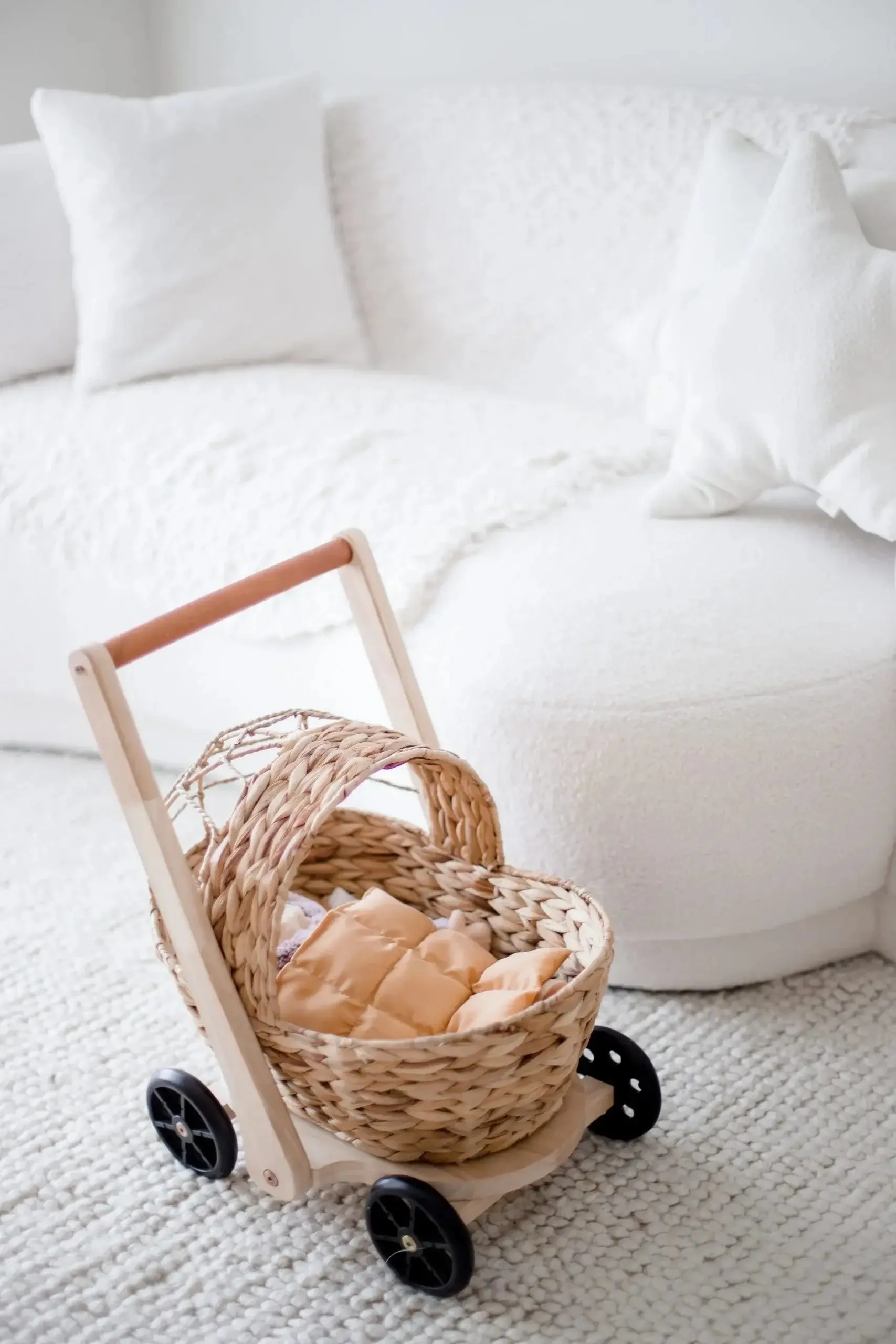 Water Hyacinth Doll Pram & Walker
