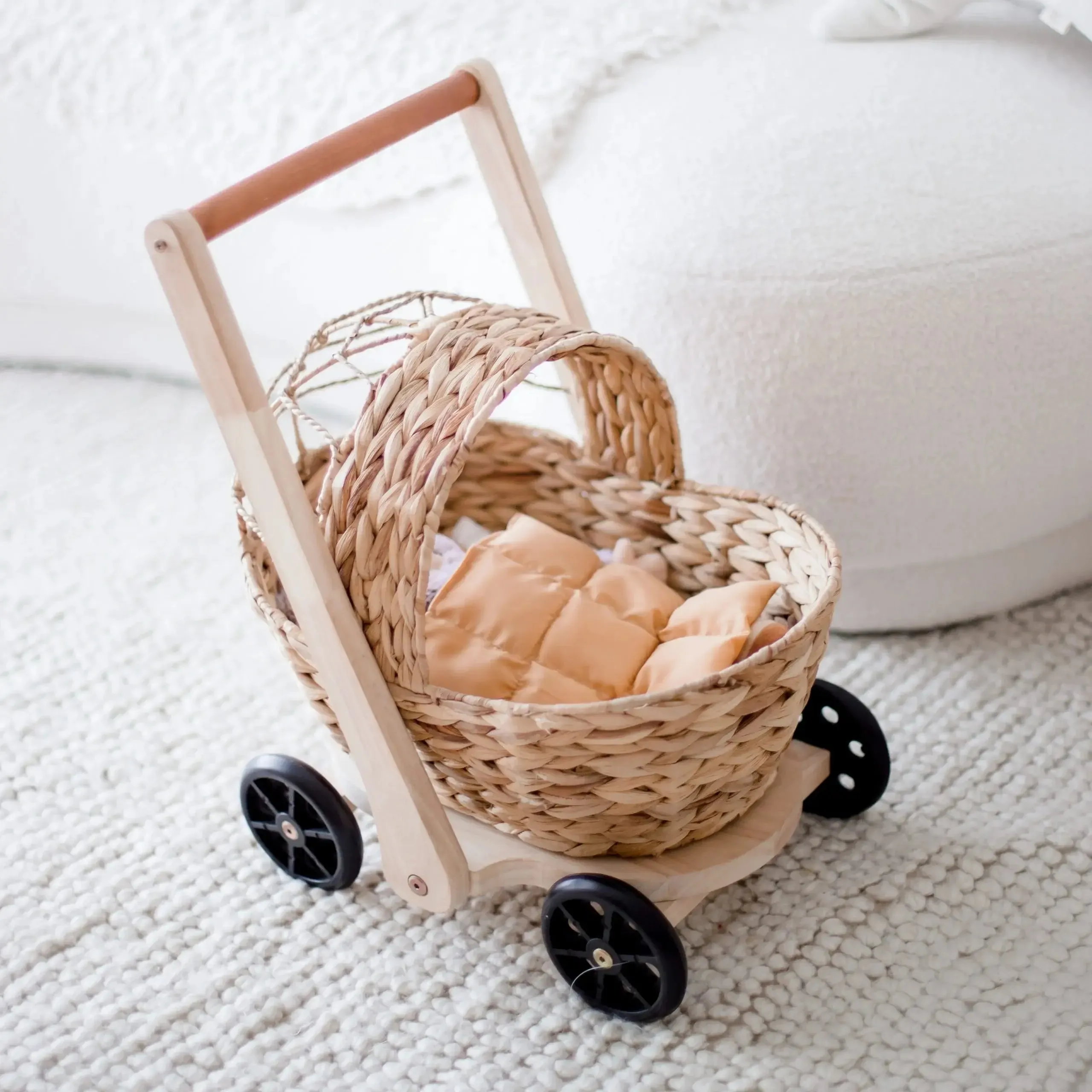 Water Hyacinth Doll Pram & Walker
