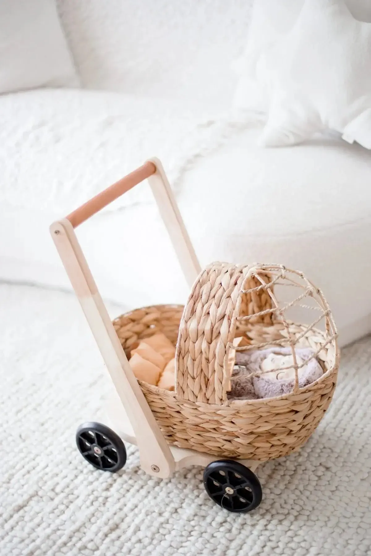 Water Hyacinth Doll Pram & Walker