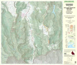World Wide Maps Springbrook to Binna Burra Great Walk Map