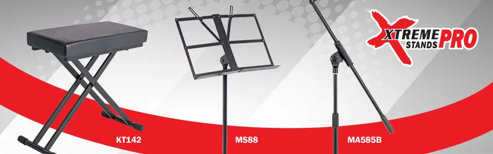 Xtreme Pro  Heavy duty black music stand. MS88