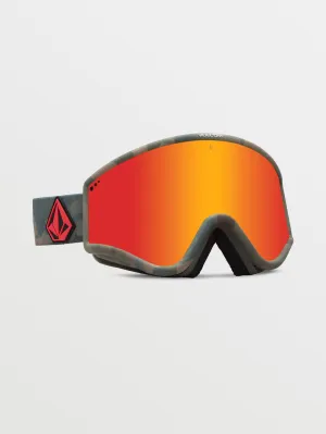 Yae Cloudwash Camo Goggle (  Bonus Lens - Yellow) - RED CHROME