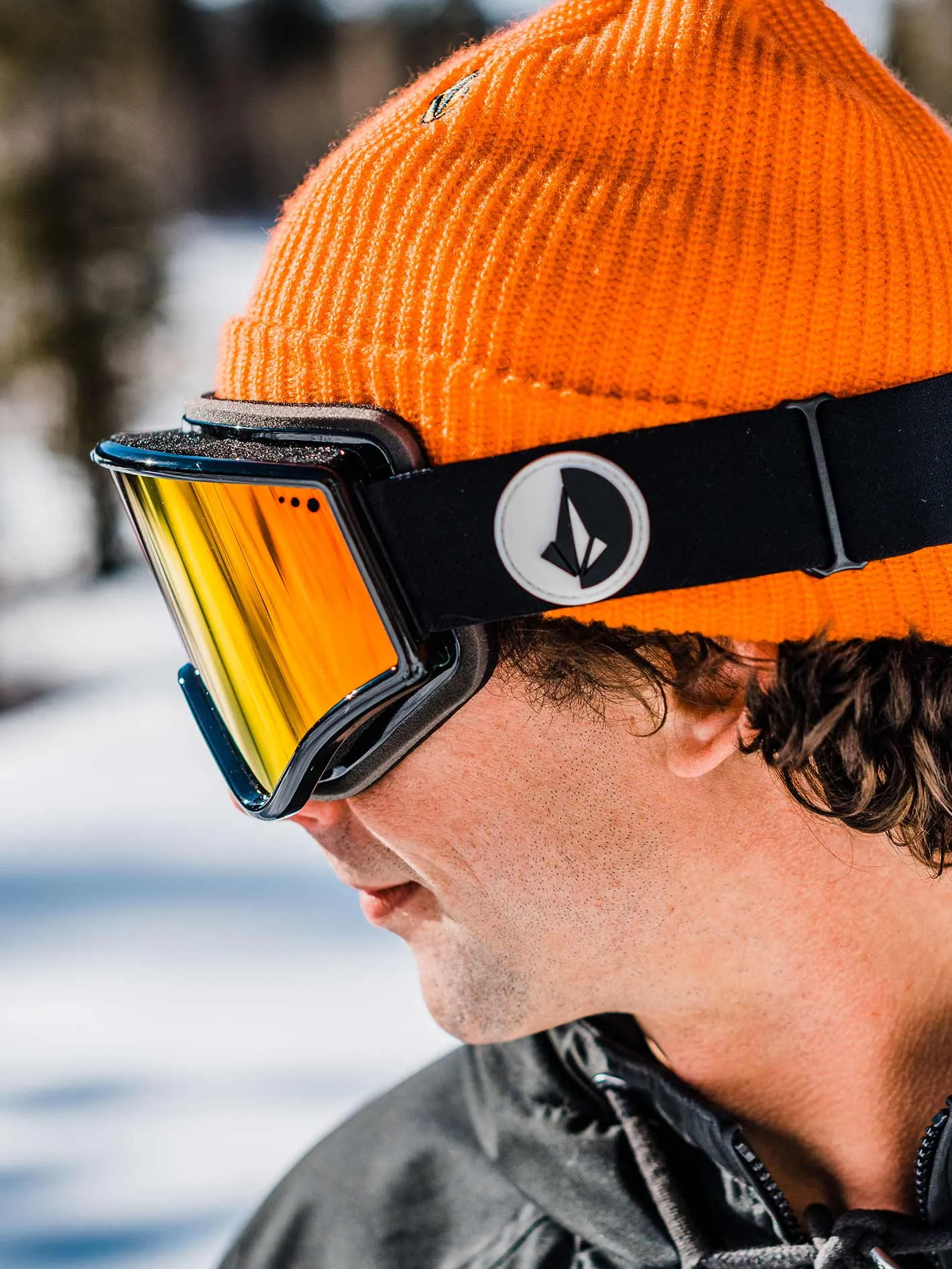 Yae Gloss Black Goggle - Red Chrome